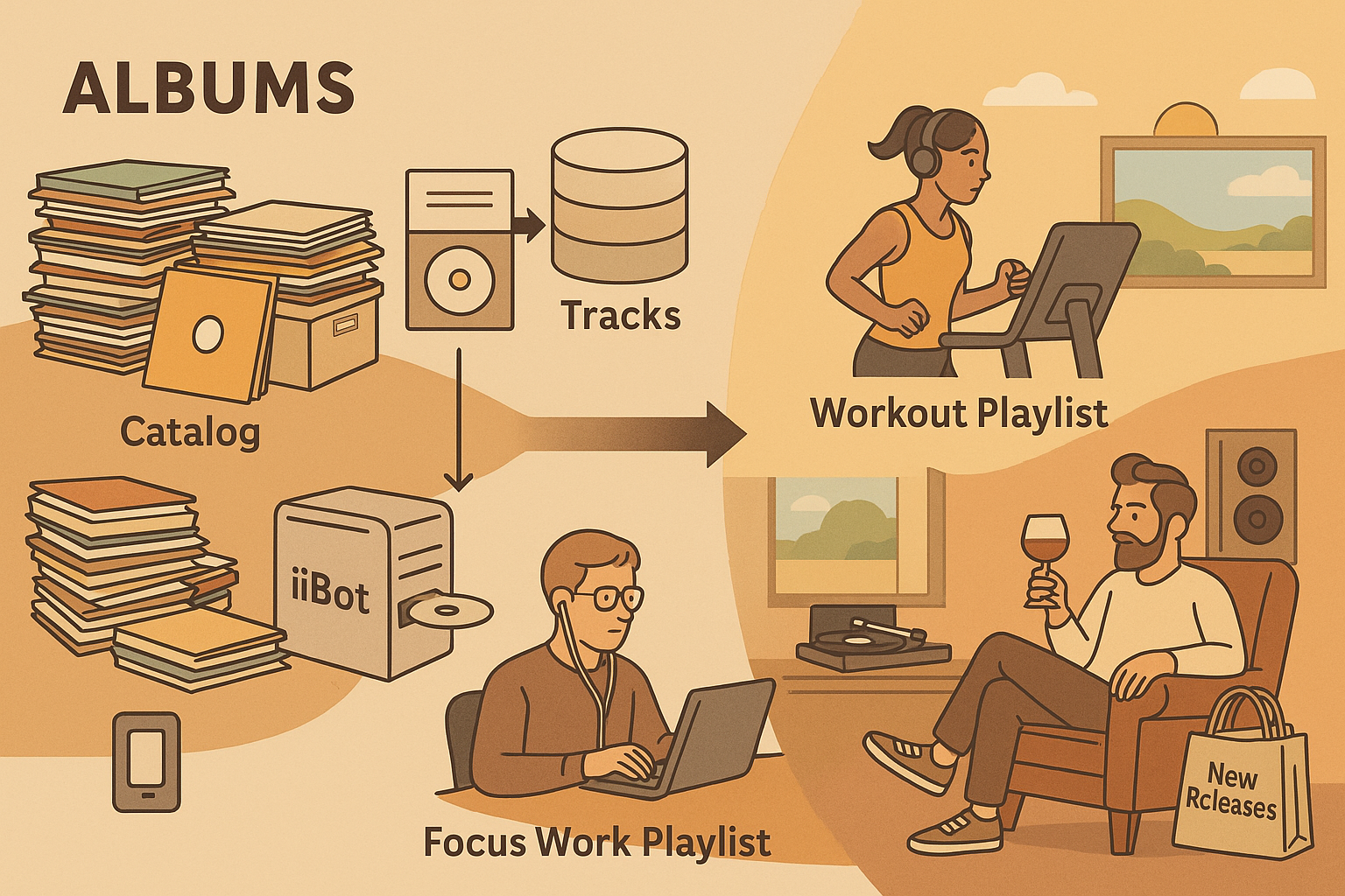 Liberation of Value : From Albums to Playlists